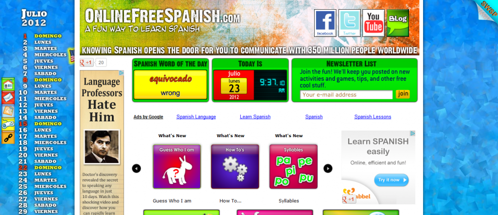 Sofrito For Kids: Learn Spanish For Free… No, Really GRATIS!